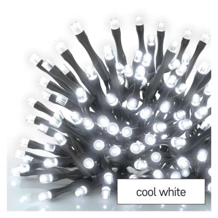 Guirlande de Noël extérieure 100xLED/2,5x0,9m IP44 blanc froid