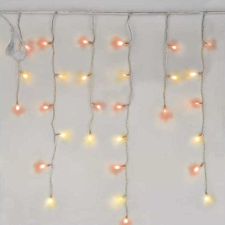 Guirlande de Noël extérieure 100xLED/2,5x0,9m IP44 rouge/vintage