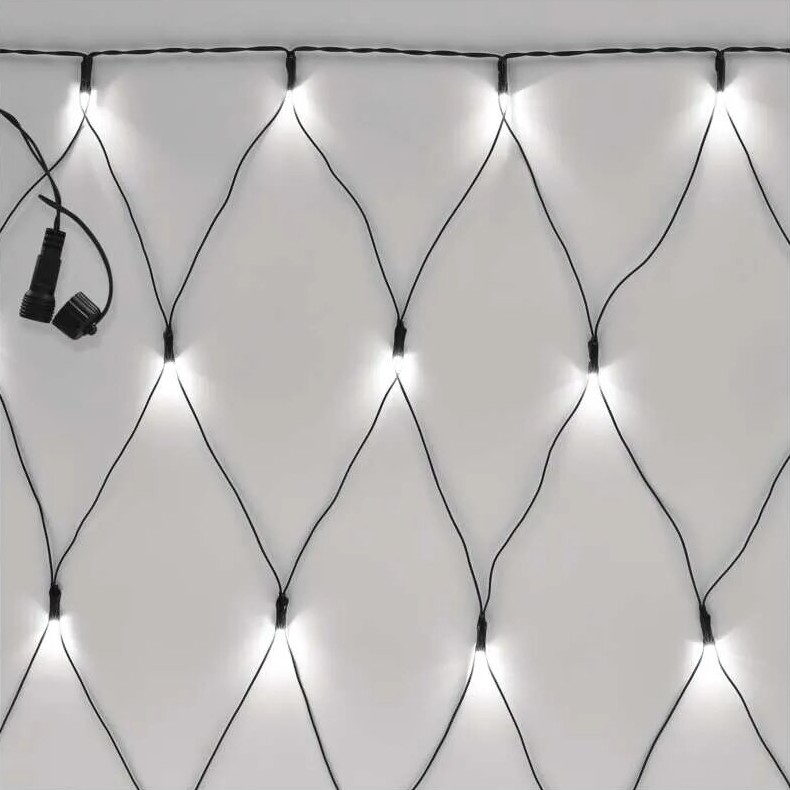 Guirlande de Noël extérieure 160xLED/2x1,5m IP44 blanc froid