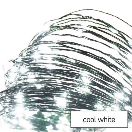 Guirlande de Noël extérieure à LED 75xLED/12,5m IP44 blanc froid