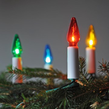 Guirlande de Noël FELICIA 16xE10 13,5m multicolore, Fabriqué en République tchèque
