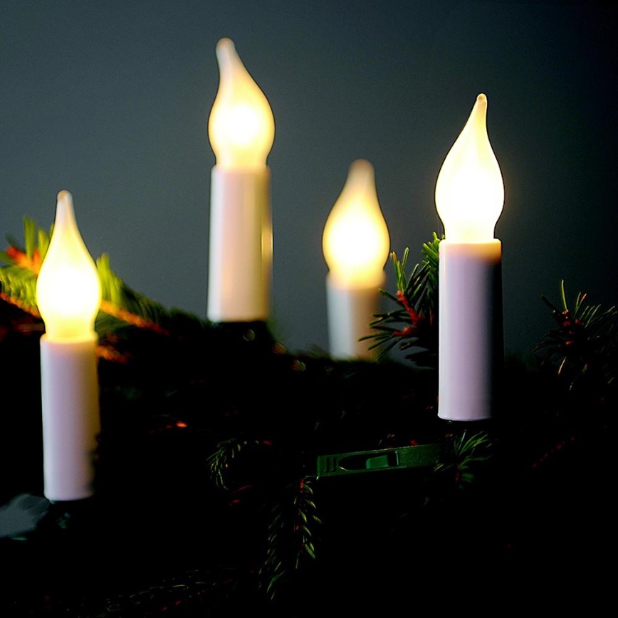 Guirlande de Noël GLORIA 16xE10 13,5m blanc chaud - fabriqué en Europe