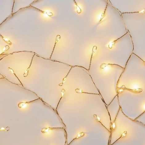Guirlande de Noël LED 100xLED 2,7m blanc chaud