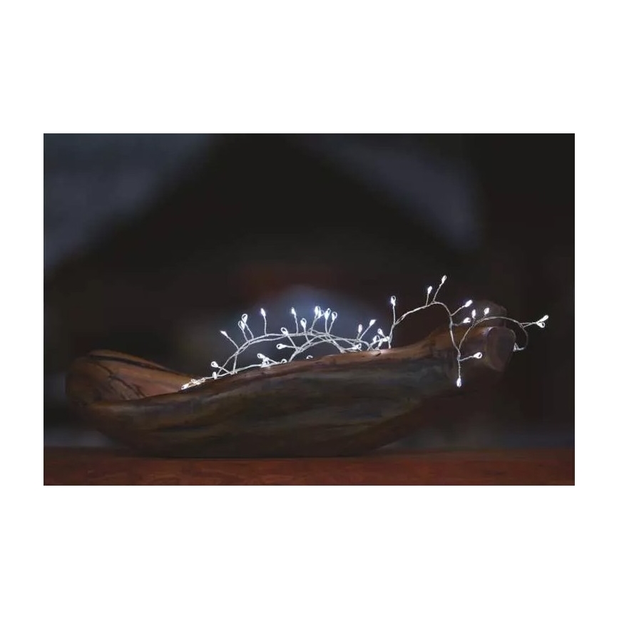 Guirlande de noël LED 100xLED/3xAA 2,7 m blanc froid