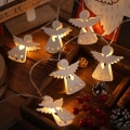 Guirlande de Noël LED 10xLED/2xAA/blanc chaud 2m anges