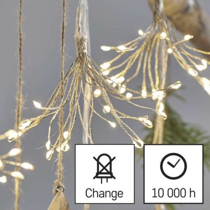 Guirlande de noël LED 150xLED/5,35m blanc chaud