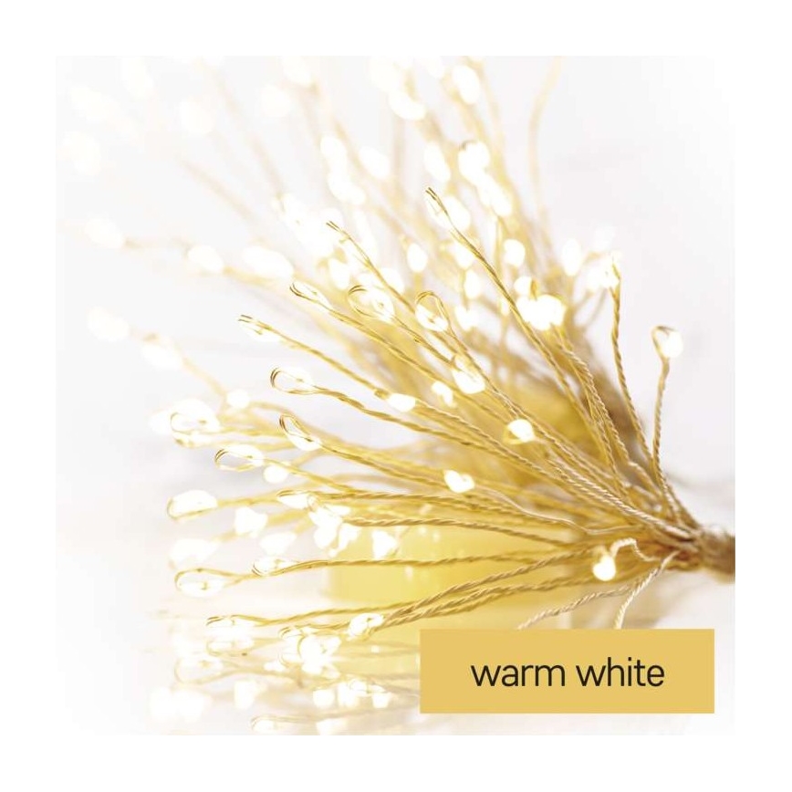 Guirlande de noël LED 150xLED/5,35m blanc chaud