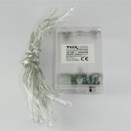 Guirlande de Noël LED 20xLED/2 fonctions 2,4 m blanc froid