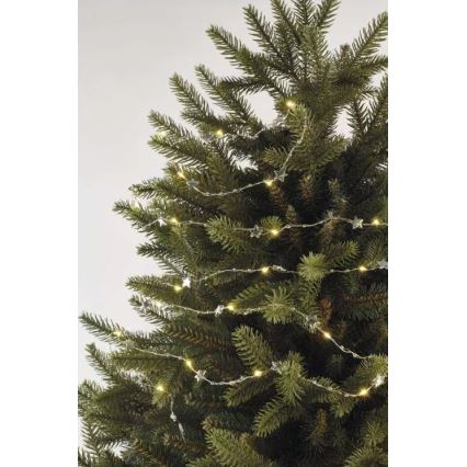 Guirlande de noël LED 20xLED/2xAA 2,2 m blanc chaud