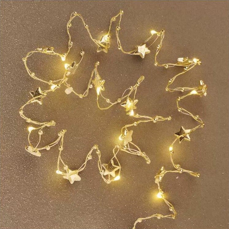 Guirlande de noël LED 20xLED/2xAA 2,2 m blanc chaud