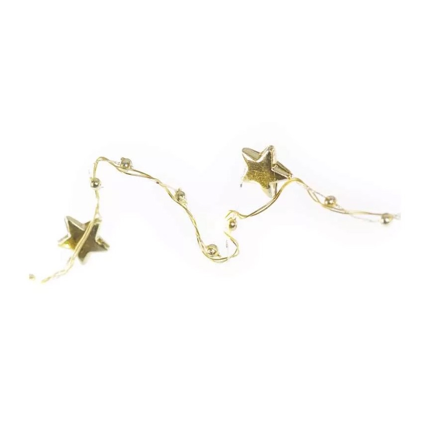 Guirlande de noël LED 20xLED/2xAA 2,2 m blanc chaud