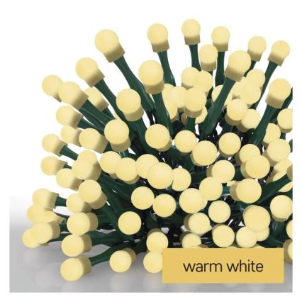 Guirlande de Noël LED 480 LED / 8 fonctions 53 m IP44 blanc chaud