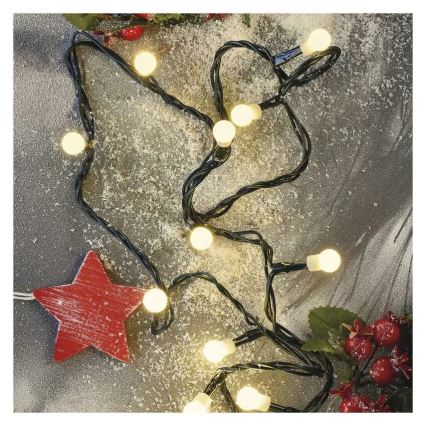 Guirlande de Noël LED 480 LEDs, 8 fonctions, 53 m, IP44, blanc chaud