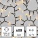 Guirlande de Noël LED 600xLED/17m IP44 blanc chaud