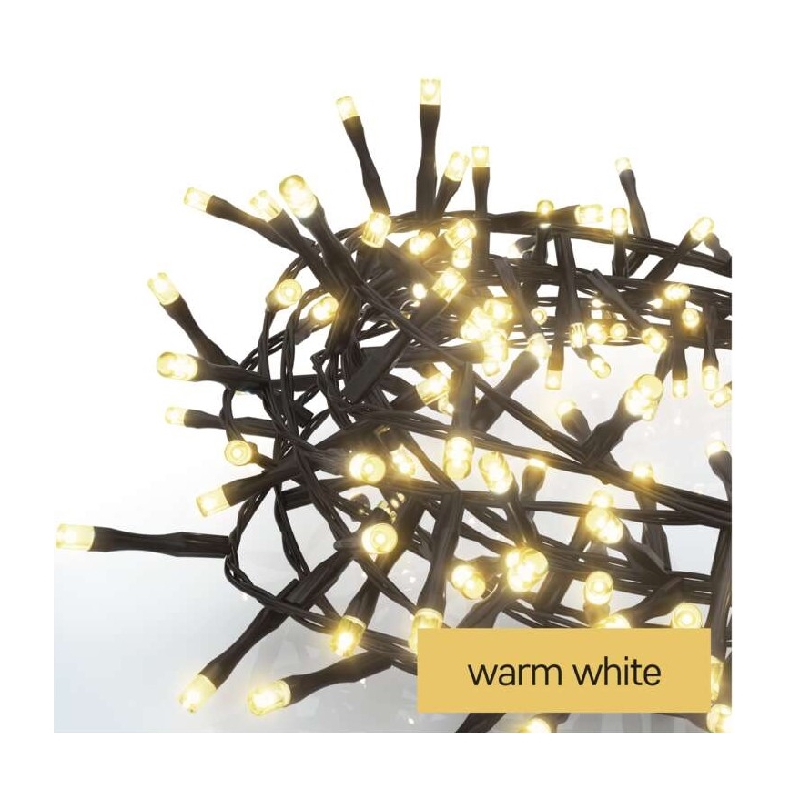 Guirlande de Noël LED 600xLED/17m IP44 blanc chaud