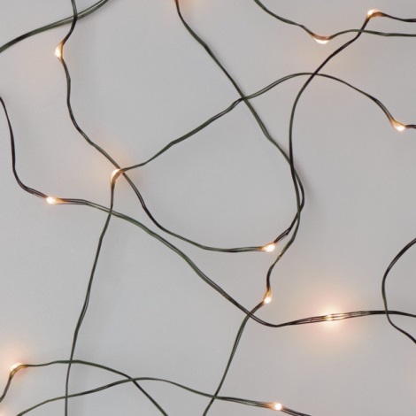 Guirlande de Noël LED d'extérieur NANO 40xLED 9m IP44 blanc chaud