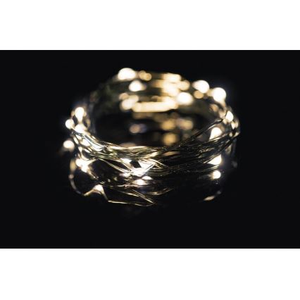Guirlande de Noël LED d'extérieur NANO 40xLED 9m IP44 blanc chaud