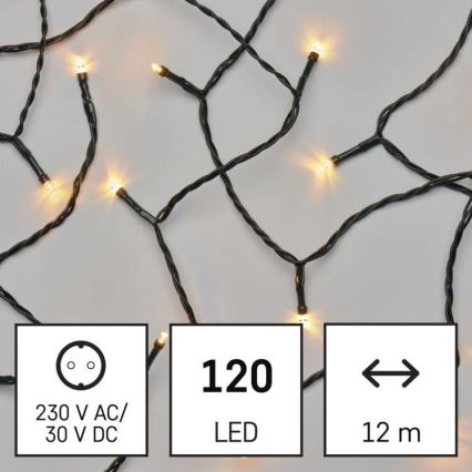 Guirlande de Noël LED extérieur 120xLED/17m IP44 vintage