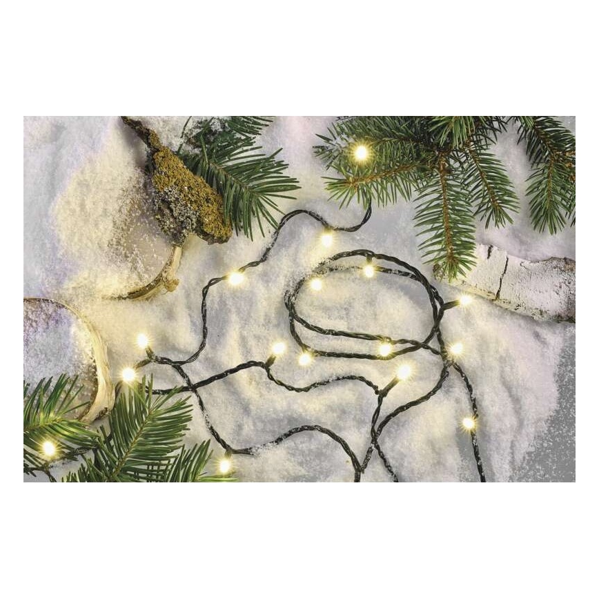 Guirlande de Noël LED extérieur 120xLED/8 modes 17m IP44 blanc chaud