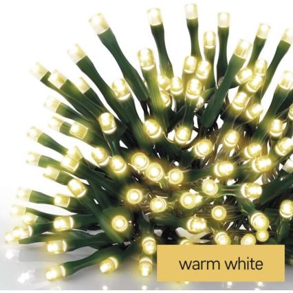 Guirlande de Noël LED extérieur 120xLED/8 modes 17m IP44 blanc chaud