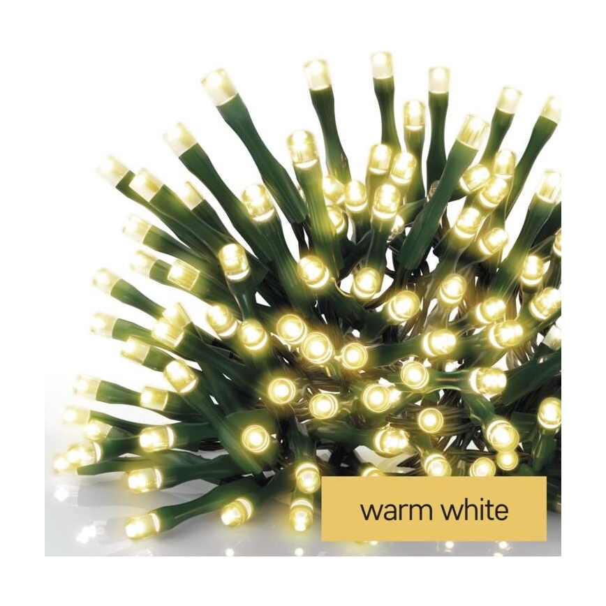 Guirlande de Noël LED extérieur 120xLED/8 modes 17m IP44 blanc chaud