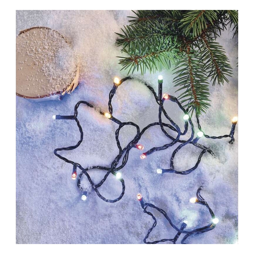 Guirlande de Noël LED extérieur 120xLED/8 modes 17m IP44 multicolore