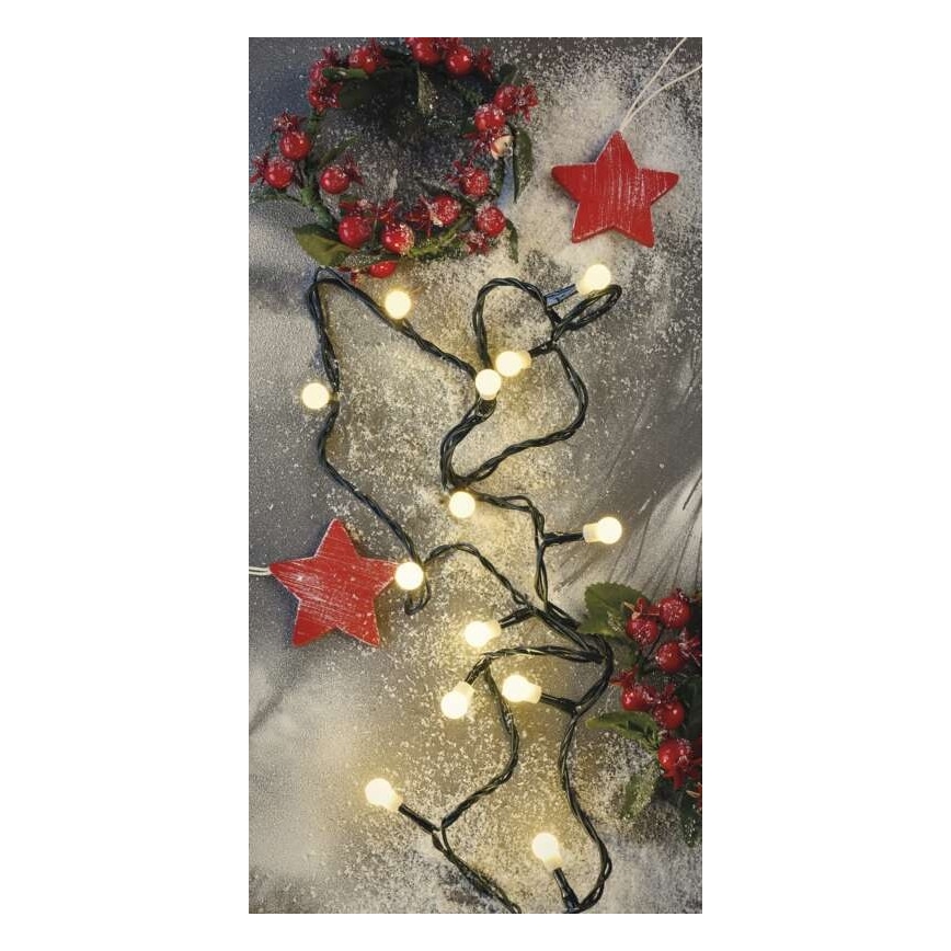 Guirlande de Noël LED extérieur 200xLED/25m IP44 blanc chaud