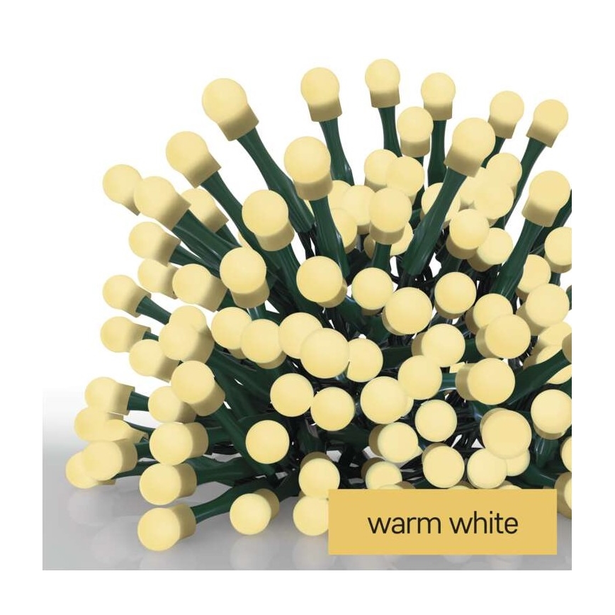 Guirlande de Noël LED extérieur 200xLED/25m IP44 blanc chaud