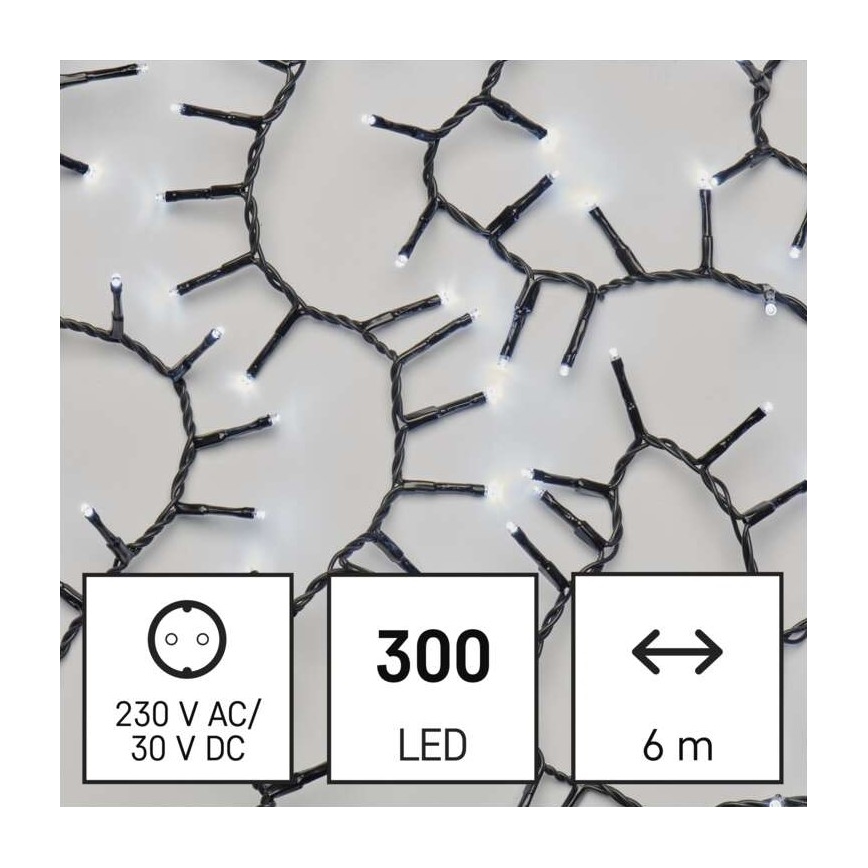 Guirlande de Noël LED extérieur 300xLED/11m IP44 blanc froid