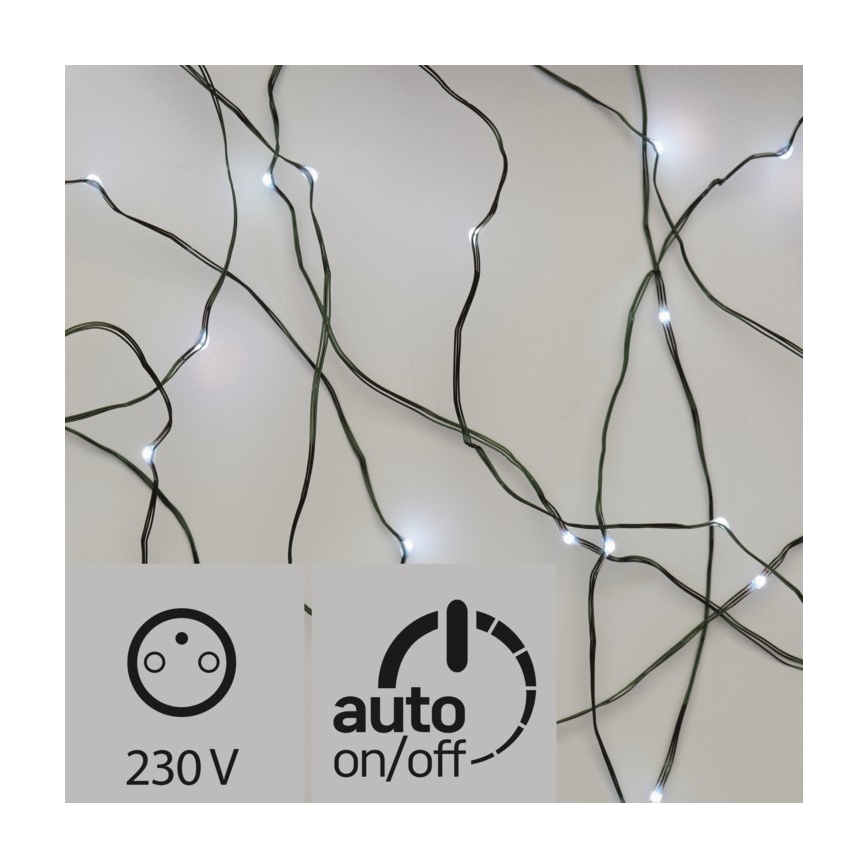 Guirlande de Noël LED extérieur 40xLED 9m IP44 blanc froid
