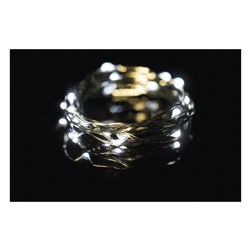 Guirlande de Noël LED extérieur 40xLED 9m IP44 blanc froid