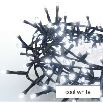 Guirlande de Noël LED extérieur 600xLED/17m IP44 blanc froid