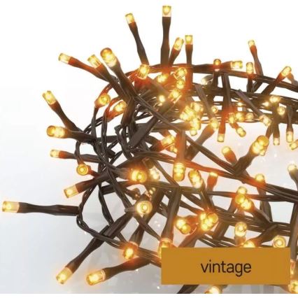 Guirlande de Noël LED extérieur 600xLED/17m IP44 vintage