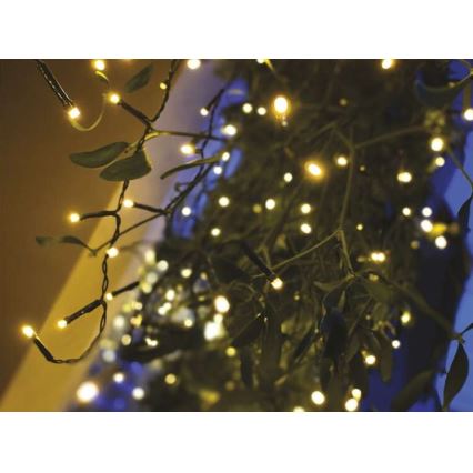 Guirlande de Noël LED extérieur 600xLED/8 modes 15m IP44 blanc chaud