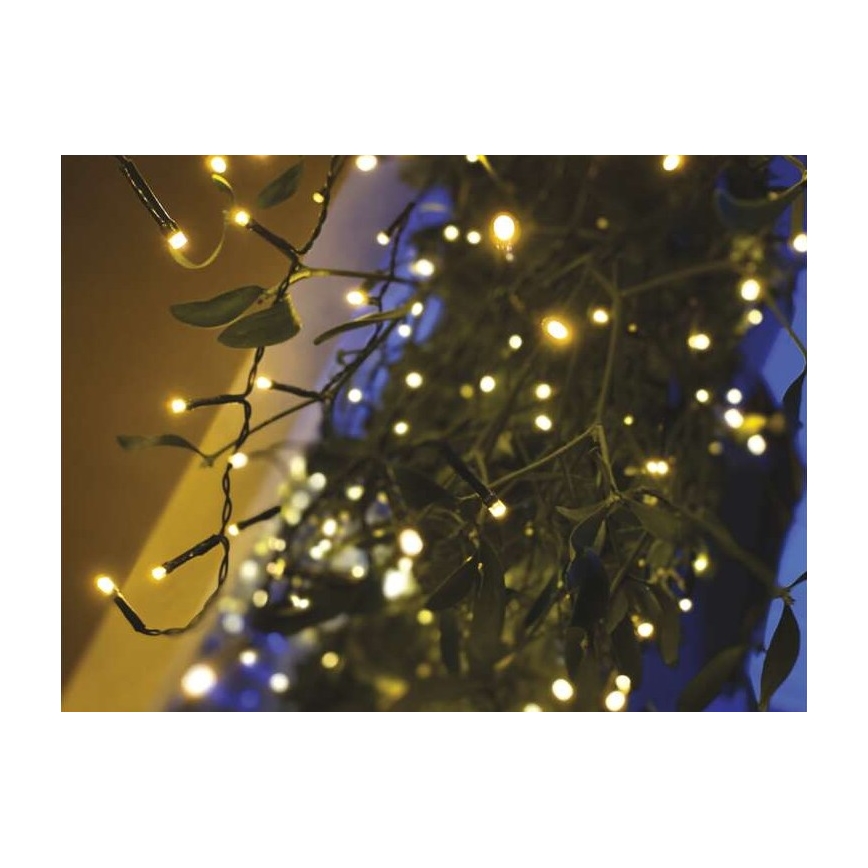 Guirlande de Noël LED extérieur 600xLED/8 modes 15m IP44 blanc chaud