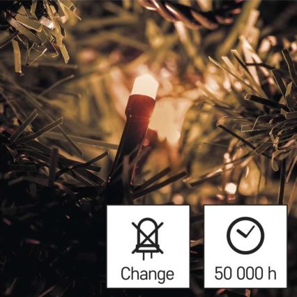 Guirlande de Noël LED extérieur 80xLED/13m IP44 vintage