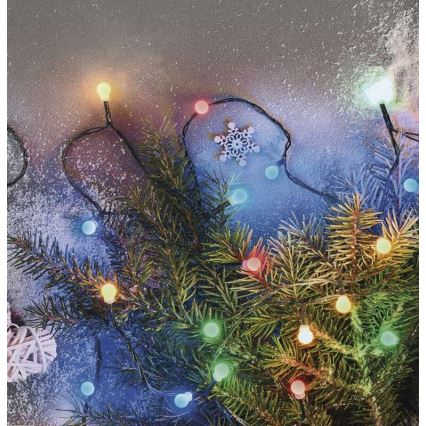 Guirlande de Noël LED extérieur 80xLED/8 modes 13m IP44 multicolore