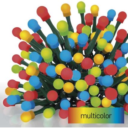 Guirlande de Noël LED extérieur 80xLED/8 modes 13m IP44 multicolore