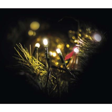 Guirlande de Noël LED extérieur CHAIN 180xLED 23m IP44 blanc chaud