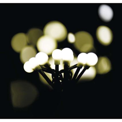 Guirlande de Noël LED extérieur CHAIN 80xLED 13m IP44 blanc chaud