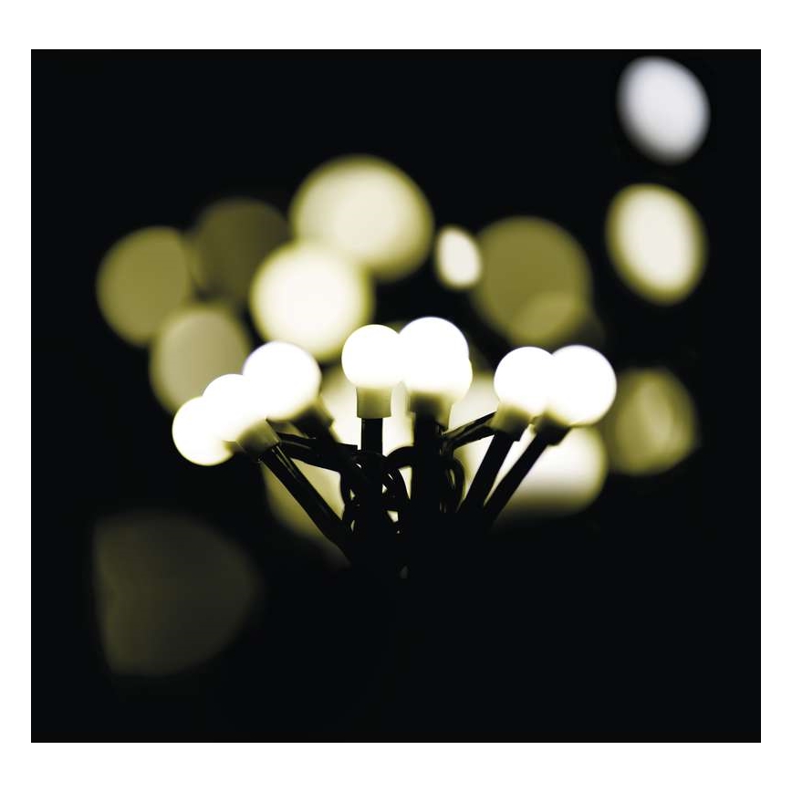Guirlande de Noël LED extérieur CHAIN 80xLED 13m IP44 blanc chaud