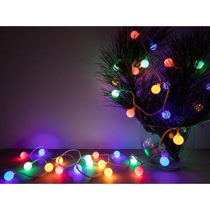 Guirlande de Noël LED extérieur CHERRY 40xLED 9m IP44 multicolore