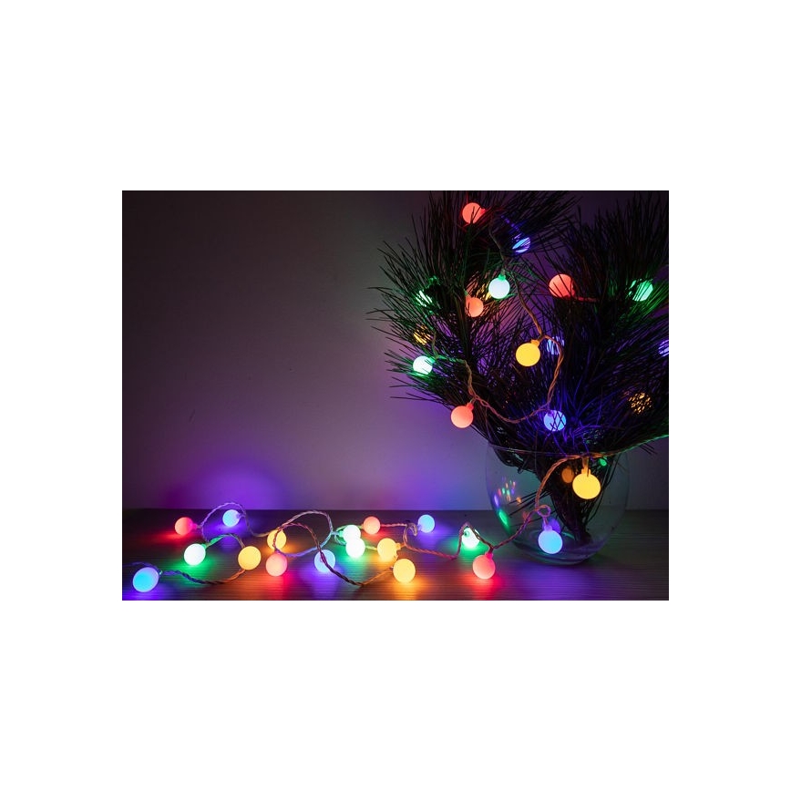 Guirlande de Noël LED extérieur CHERRY 40xLED 9m IP44 multicolore