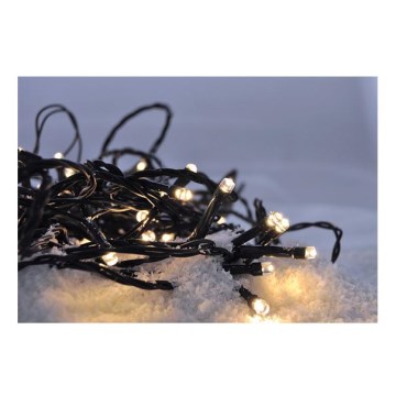 Guirlande de Noël LED extérieure 400xLED/8 fonctions 25 m IP44 blanc chaud