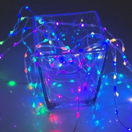 Guirlande de Noël LED RGB 10 m, 10 W / 5 V, USB + télécommande