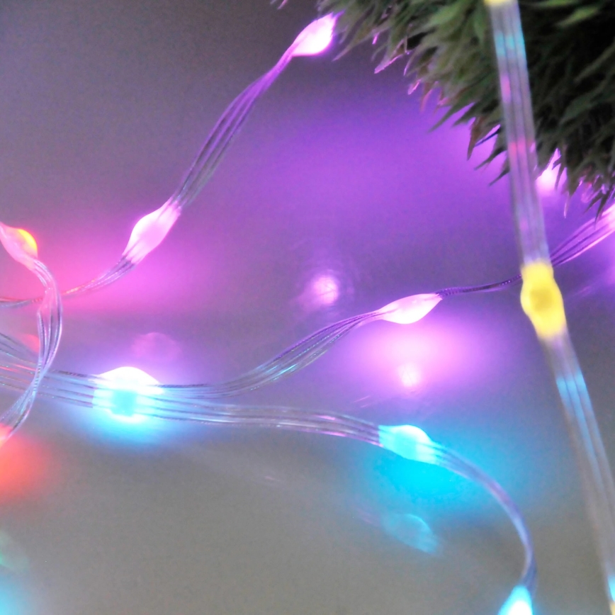 Guirlande de Noël LED RGB 10 m, 10 W / 5 V, USB + télécommande