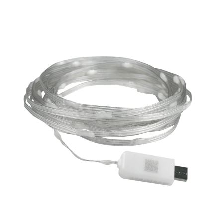 Guirlande de Noël LED RGB 10 m, 10 W / 5 V, USB + télécommande
