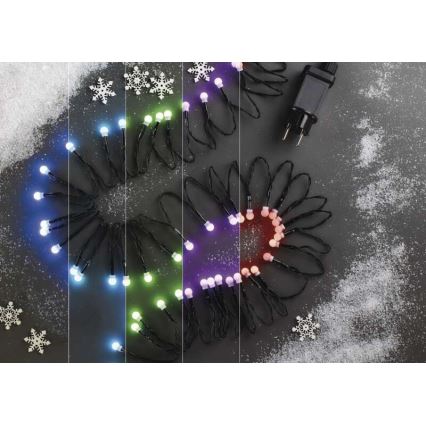 Guirlande de Noël LED RVB extérieur 96xLED/64 modes 15m IP44 + télécommande