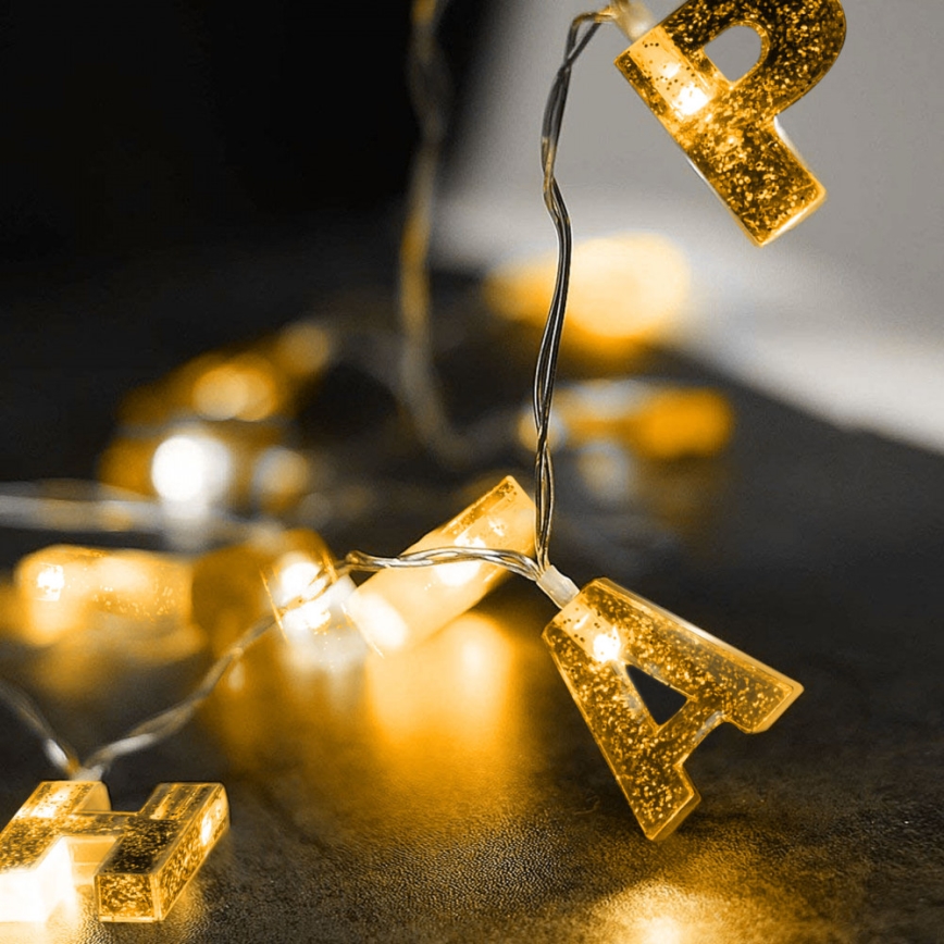 Guirlande décorative 13xLED 2,16m blanche chaude