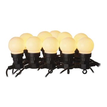 Guirlande décorative d'extérieur 10xLED/10m IP44 blanche